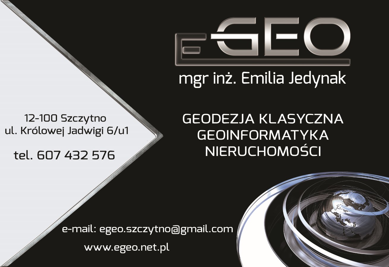 eGEO Emilia Jedynak - geodezja SZCZYTNO geodezja SZCZYTNO
